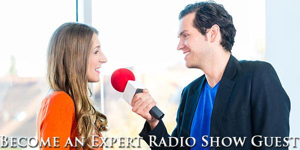 Man interviewing a woman with a microphone